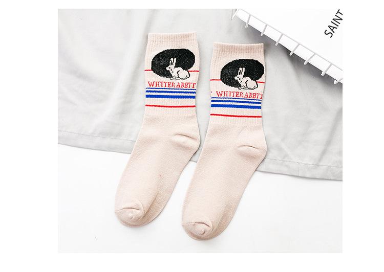 White Rabbit Cotton Socks