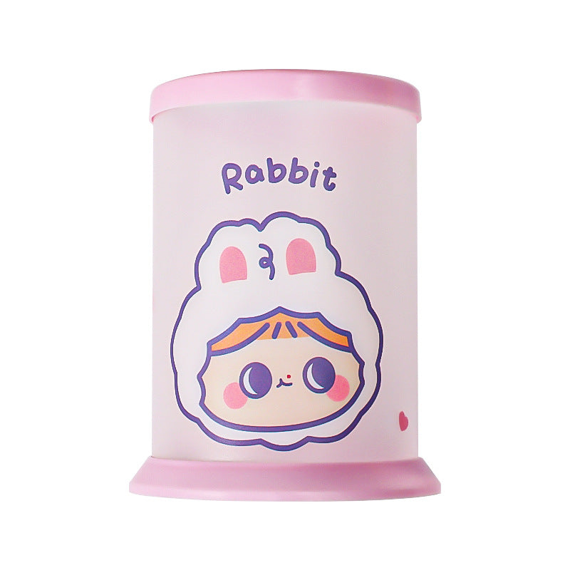 Cartoon Round Folding Pen Holder