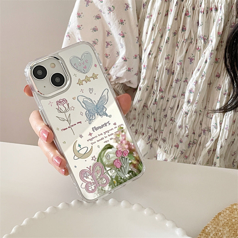 Graffiti Flower Butterfly Holder Phone Case