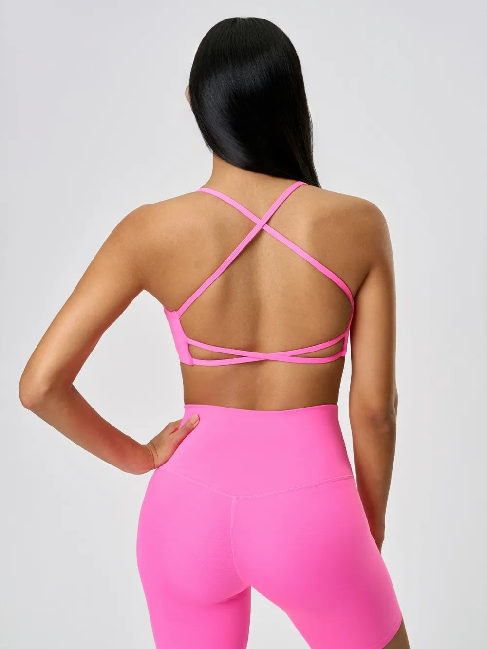 Crisscross Back Cami with Detachable Chest Pads
