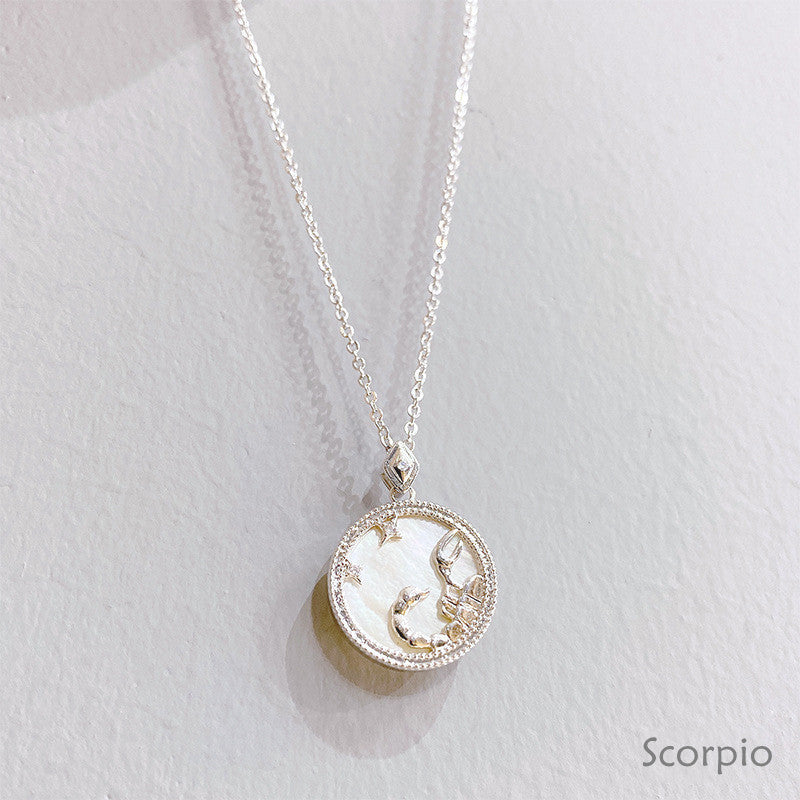 Constellation White Fritillary Necklace