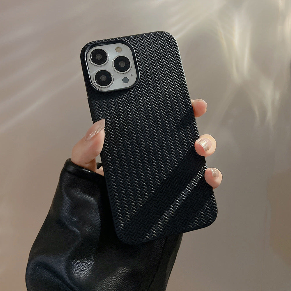 Solid Woven Pattern Phone Case