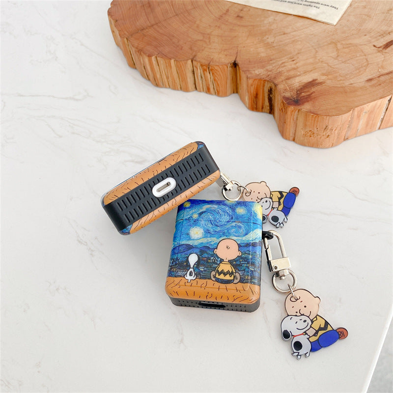 Cartoon Cute Oil Painting Airpods Case