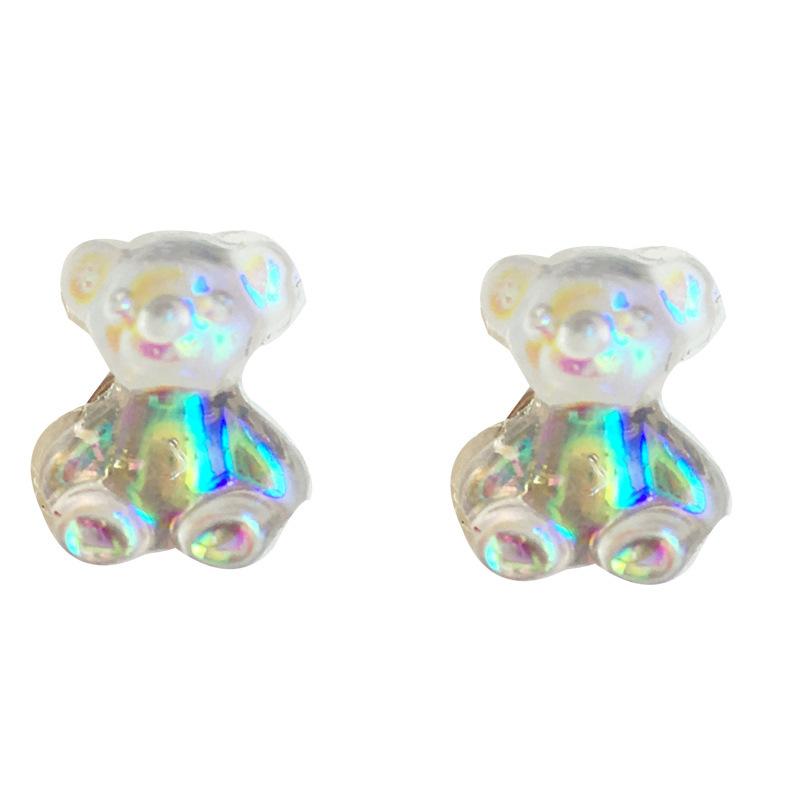 Creative Candy-colored Bear Earrings