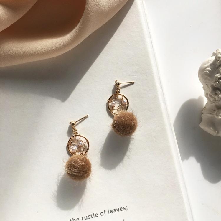 Hair Ball Earrings