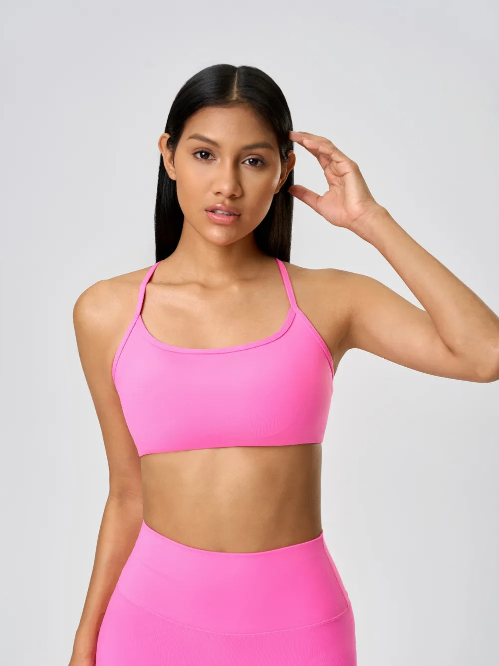 Crisscross Back Cami with Detachable Chest Pads
