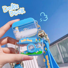 Dake Duck Series Floating Quicksand Camera Keychain