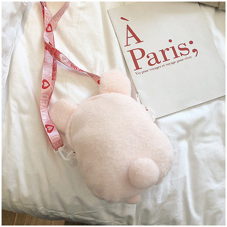 Sweetheart Plush Bunny Shoulder Bag