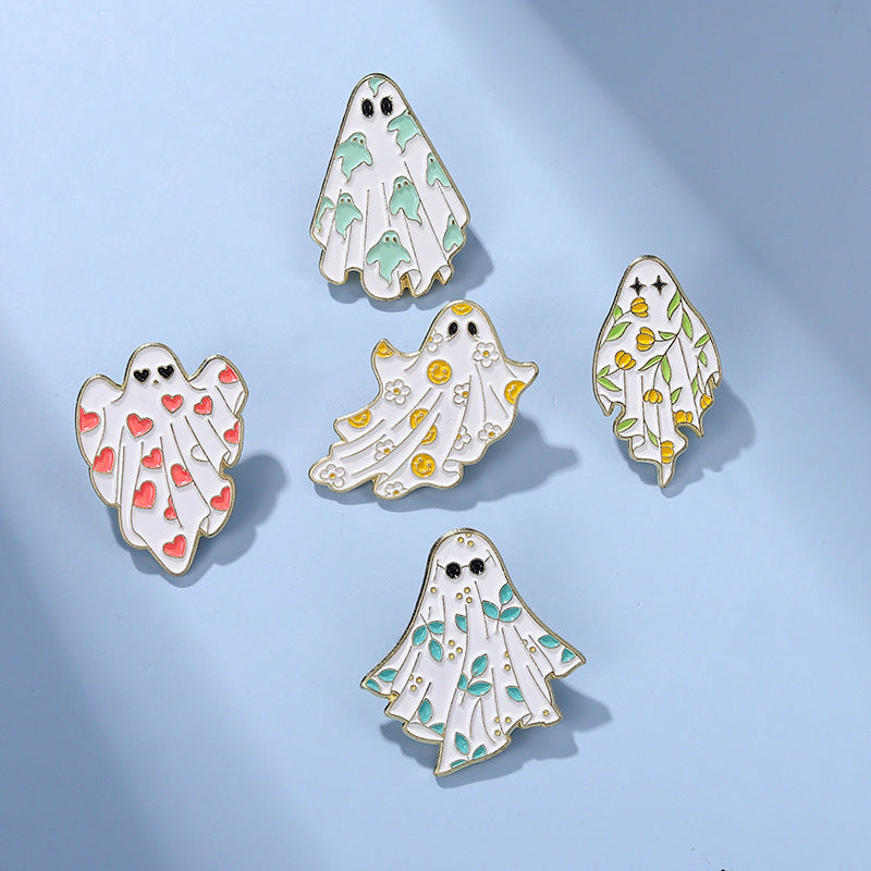 Halloween Cartoon Ghost Pins