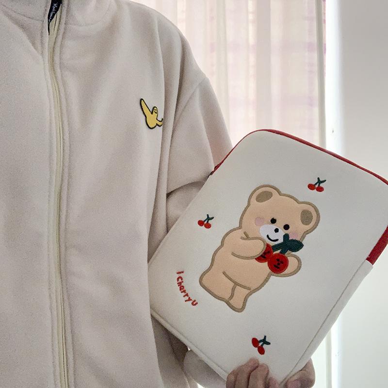 Cherry Bear Ipad Laptop Bag