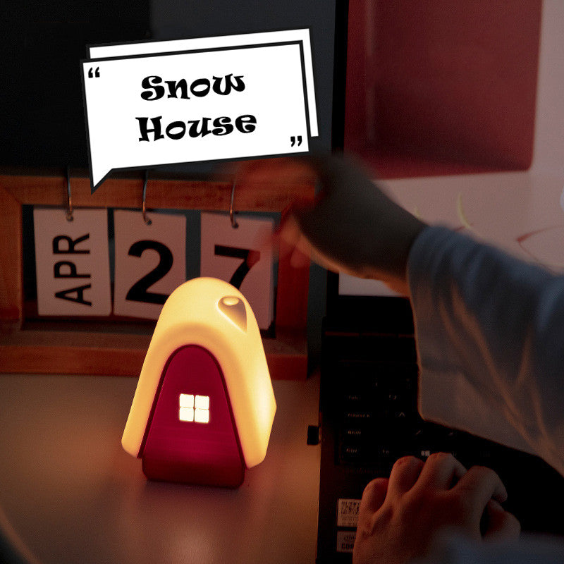 Snow House Silicone Night Light