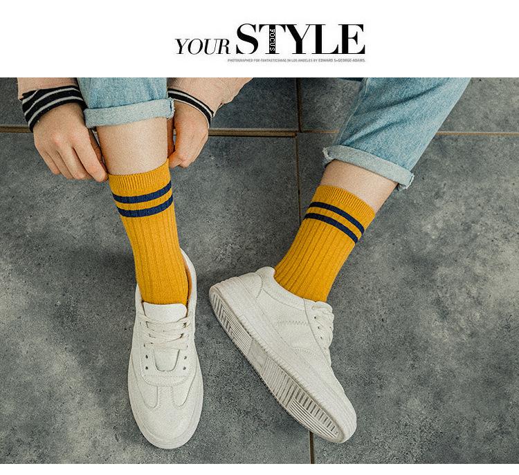 Korean Style Striped Socks