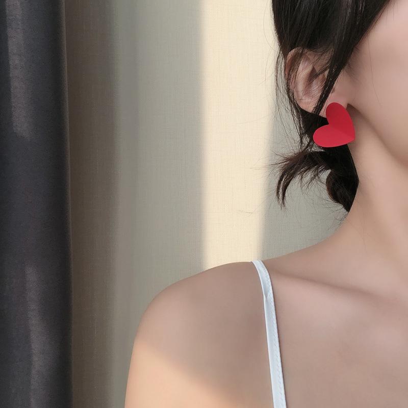 Red Love Bow Earrings