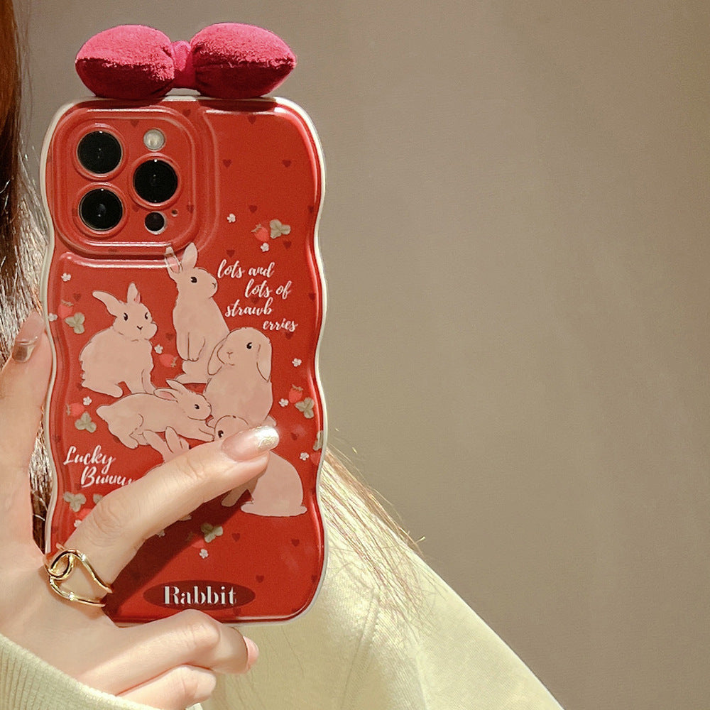 Cute Rabbit Bowknot Phone Case