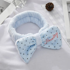 Cross Polka Dot Bow Headband