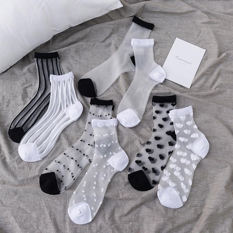 Korean Glass Silk Socks