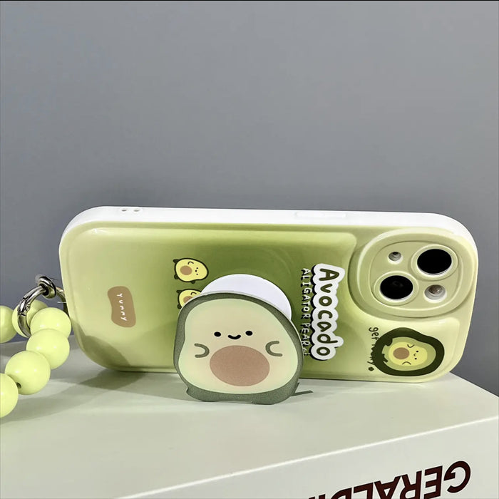 Kawaii Cartoon Green Avocado Phone Case