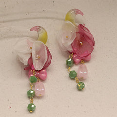 Summer Rose Colorful Earrings