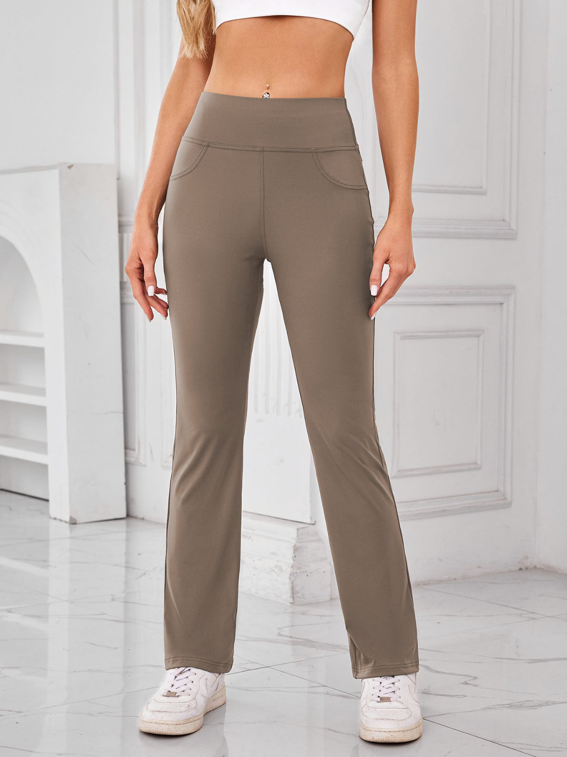 Lovelet High Waist Pants with Pockets