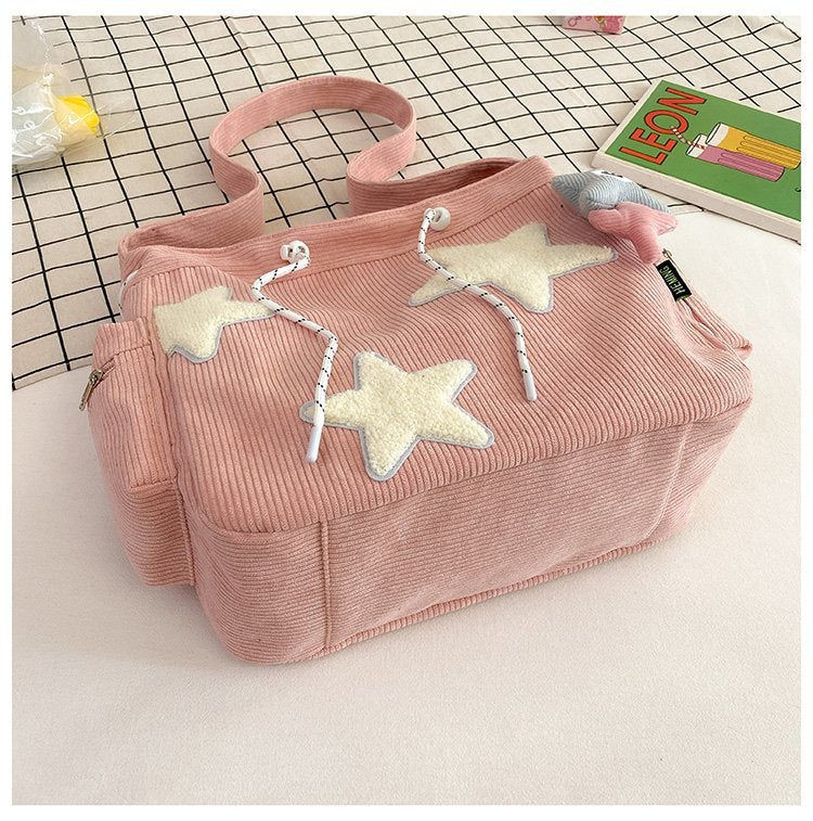 Cute Girly Pentagram Tote Bag