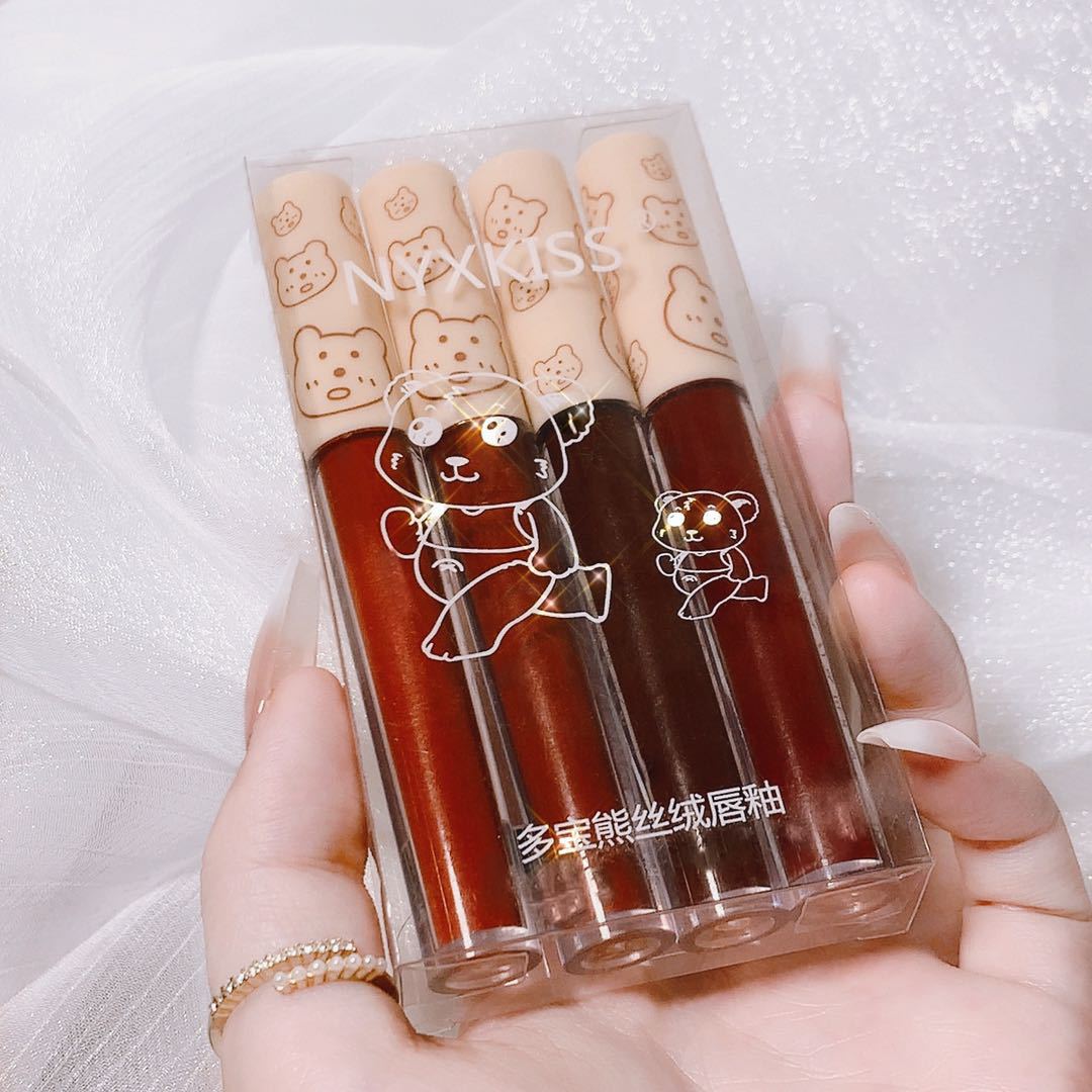 Cute Bear Pattern Lip Gloss