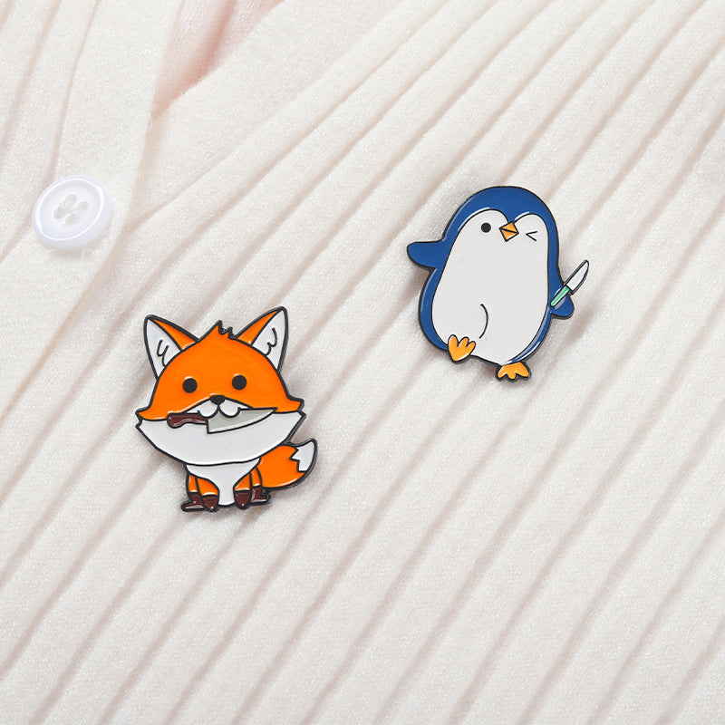 Cute Rabbit Penguin Pins