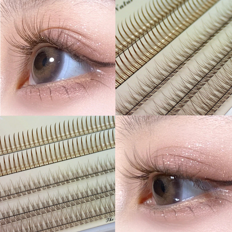 Caramel Brown Fishtail A-Type False Eyelashes