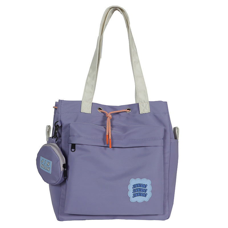 Cute Color Contrasting Girls Shoulder Bag