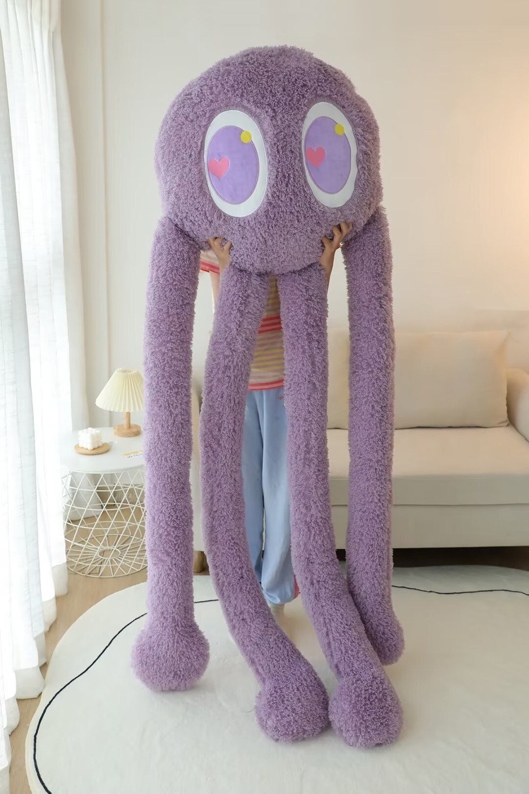 1.6/2M Hot Giant Octopus Pillow Long Legs Arms Monster Plush Toy Sofa Cushion Home Decor Intresting Birthaday Xmas Gifs