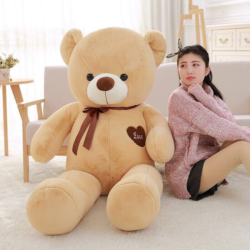 100-200cm America Giant Teddy Bear Plush Toys Soft Teddy Bear Outer Skin Coat Popular Birthday&amp;Valentine's Gifts Girls Kid's Toy