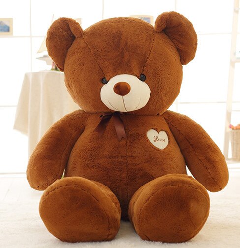 100-200cm America Giant Teddy Bear Plush Toys Soft Teddy Bear Outer Skin Coat Popular Birthday&amp;Valentine's Gifts Girls Kid's Toy