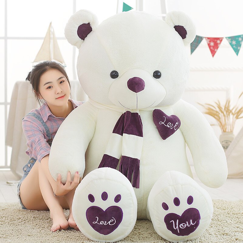 100-200cm Semi-finished Teddy Bear Skin Plush Toy Doll Shell Crust DIY Good Quality Girlfriend Gift Valentines