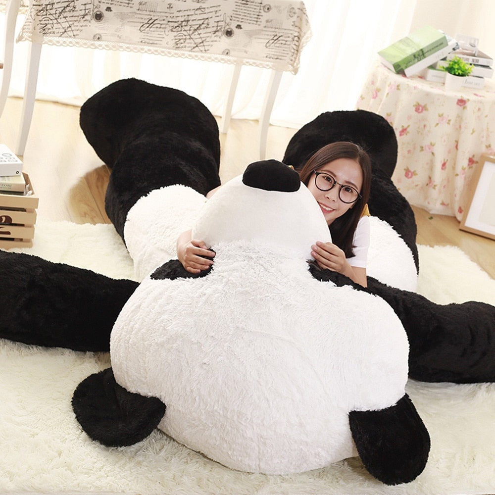 100-260cm Soft Chinese Giant Panda Skin Panda Toy Big Animals Panda Coat For Kids Valentine's Day Gift Animal Panda Coats