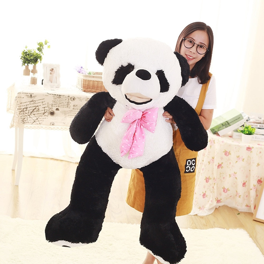 100-260cm Soft Chinese Giant Panda Skin Panda Toy Big Animals Panda Coat For Kids Valentine's Day Gift Animal Panda Coats