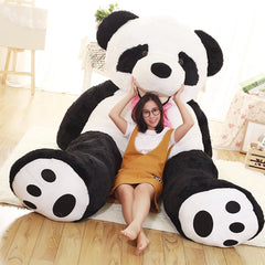 100-260cm Soft Chinese Giant Panda Skin Panda Toy Big Animals Panda Coat For Kids Valentine's Day Gift Animal Panda Coats