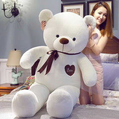 100cm-200c Semi-finished With  Zipper Teddy Bear Skin Plush Toy Doll Shell Crust DIY Good Quality Girlfriend Gift with Heart