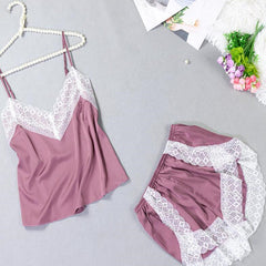 Silk Loungewear Cami Sets
