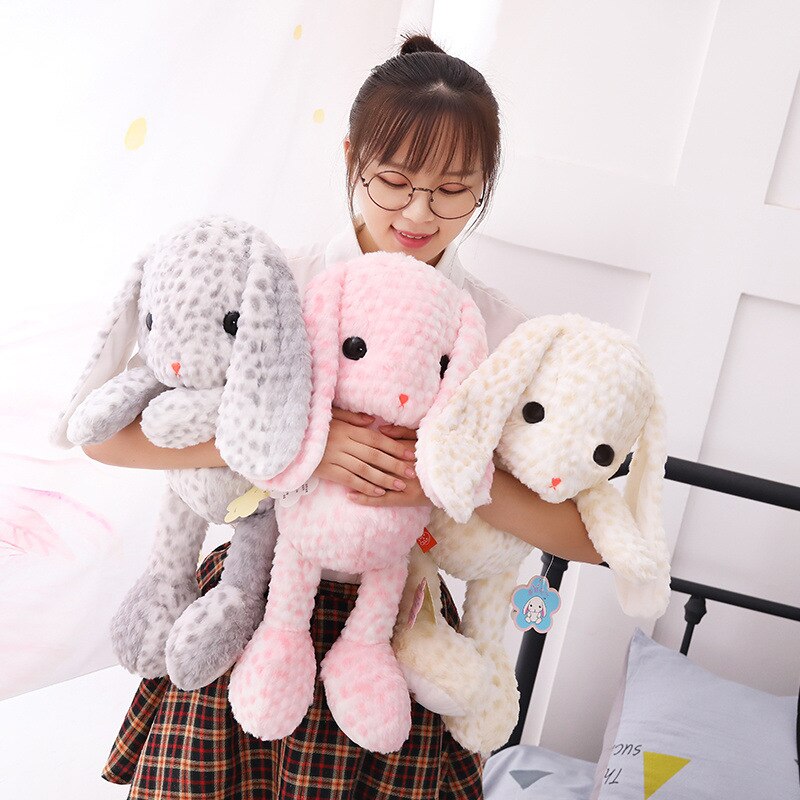 105cm Big Rabbit Plush Toys Stuffed Animals Soft Plush Long Ear Rabbit Pillow Toys Kids Toys Birthday Valentine Gifts