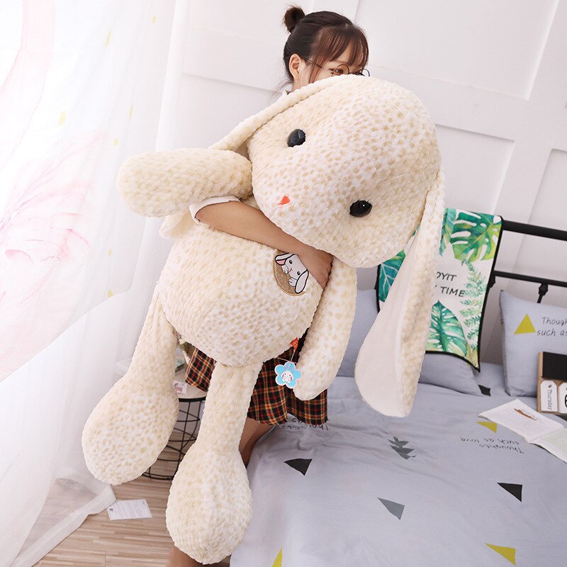 105cm Big Rabbit Plush Toys Stuffed Animals Soft Plush Long Ear Rabbit Pillow Toys Kids Toys Birthday Valentine Gifts