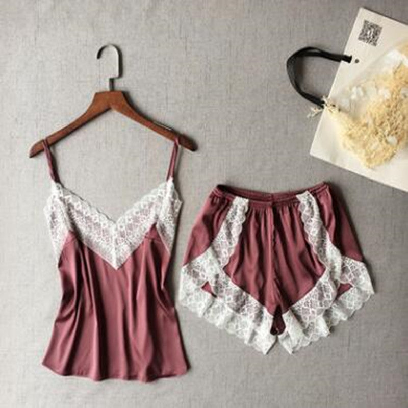Silk Loungewear Cami Sets
