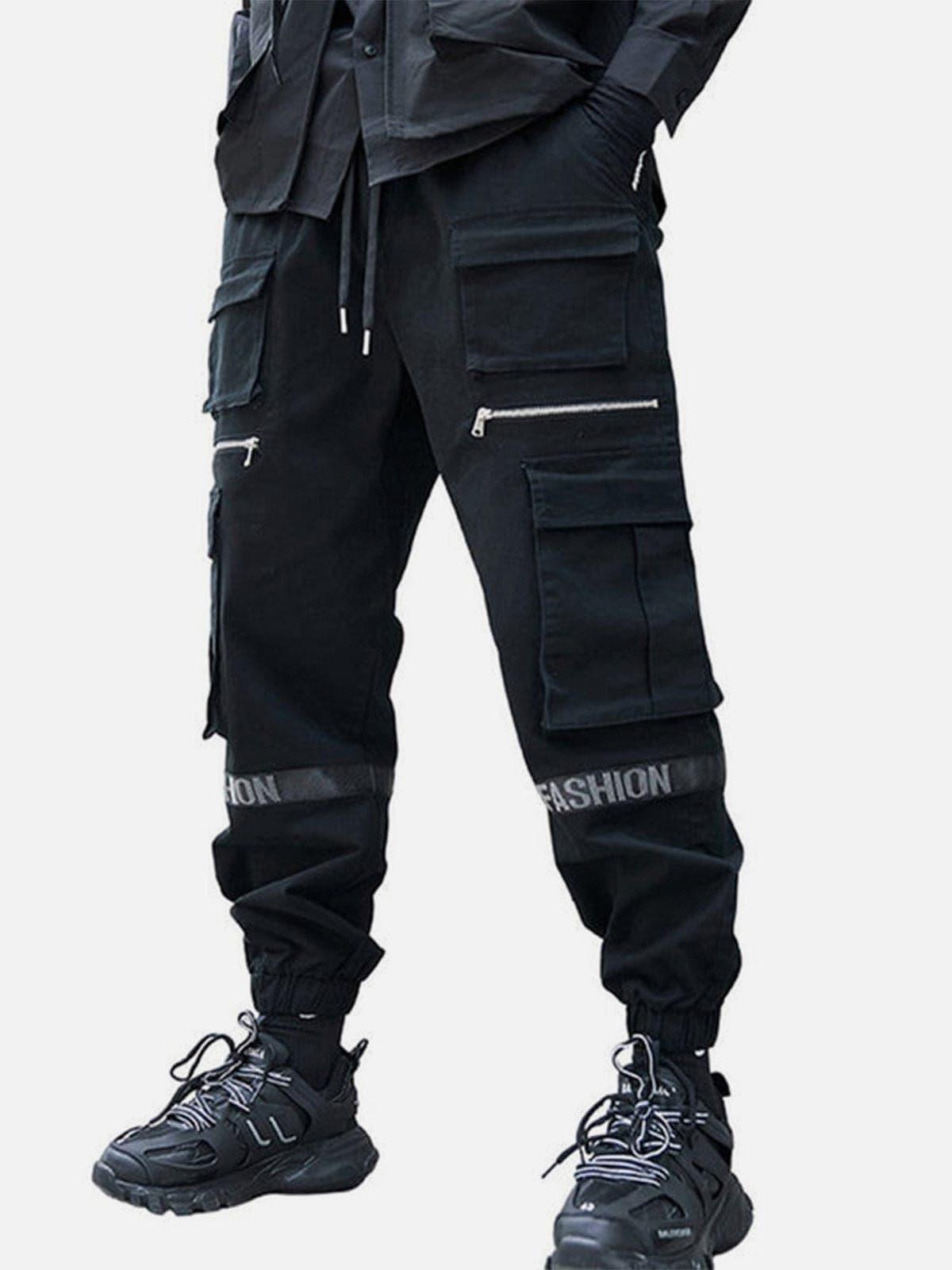Techwear Multi Pockets Print Cargo Pants