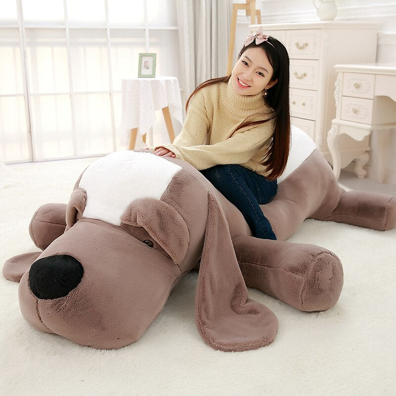 110cm  Big Ear Plush Toy Dog Plush Pillow Stuffed Animals Plush Pillow Dog Sofa Cushion Plush Birthday Gift Girl Toys Dog Doll