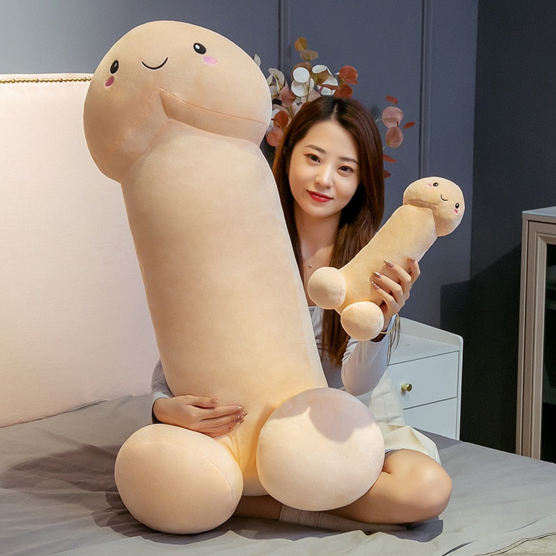 110cm Fun Kawaii Long Penis Plush Toys Pillow  Soft Toys Stuffed Funny Cushion Simulation Home Pillow Gift for Girlfriend