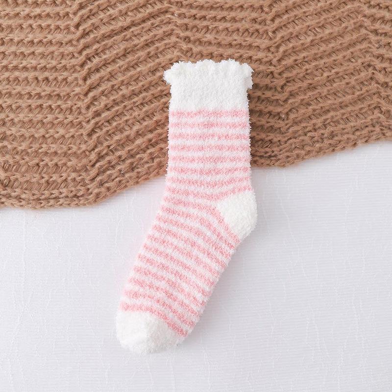 Bubble Mouth Striped Floor Socks