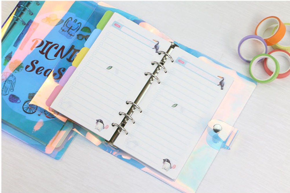 6 Ring Binder Colorful Cover