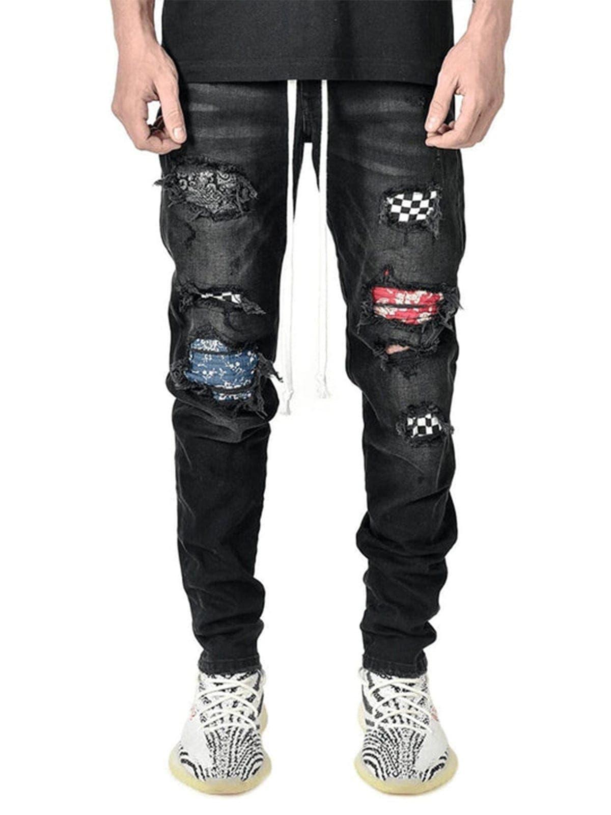 "Checkerboard" Jeans