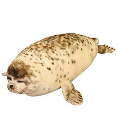 120cm Giant Real Life Sea Lion Plush Toy Soft Stuffed Animal Seal Pillow Simulation Appease Doll Cute Gift for Baby Kids