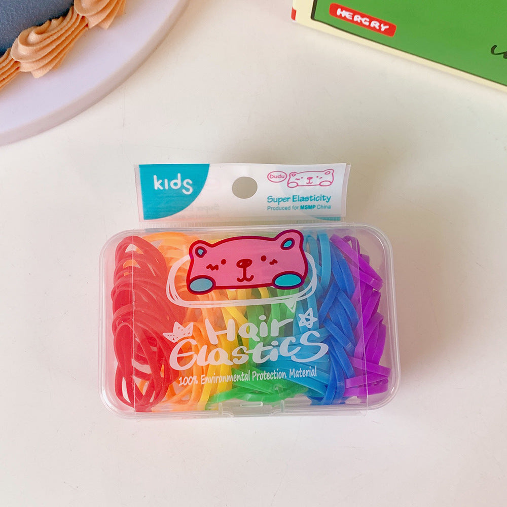 Cute Jelly Candy Boxed Hair Rubber Band