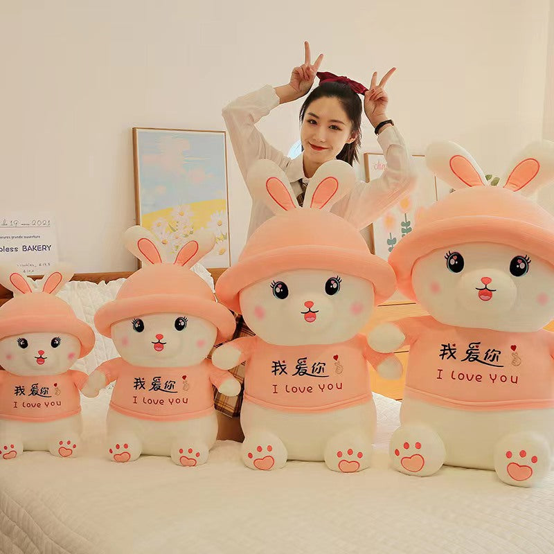 Cute Bunny With Cap Plush Toys