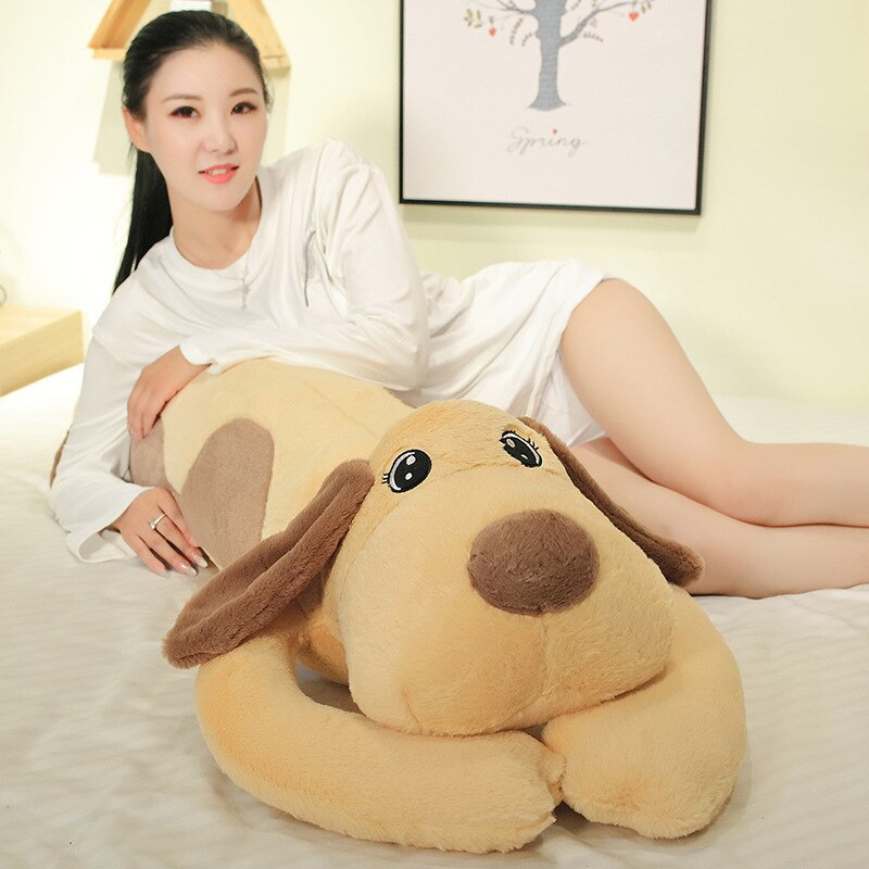 130cm Cute Soft Long Dog Pillow Plush Toys Stuffed Pause Office Nap Pillow Bed Sleep Pillow Home Decor Gift Doll for Kids Girl